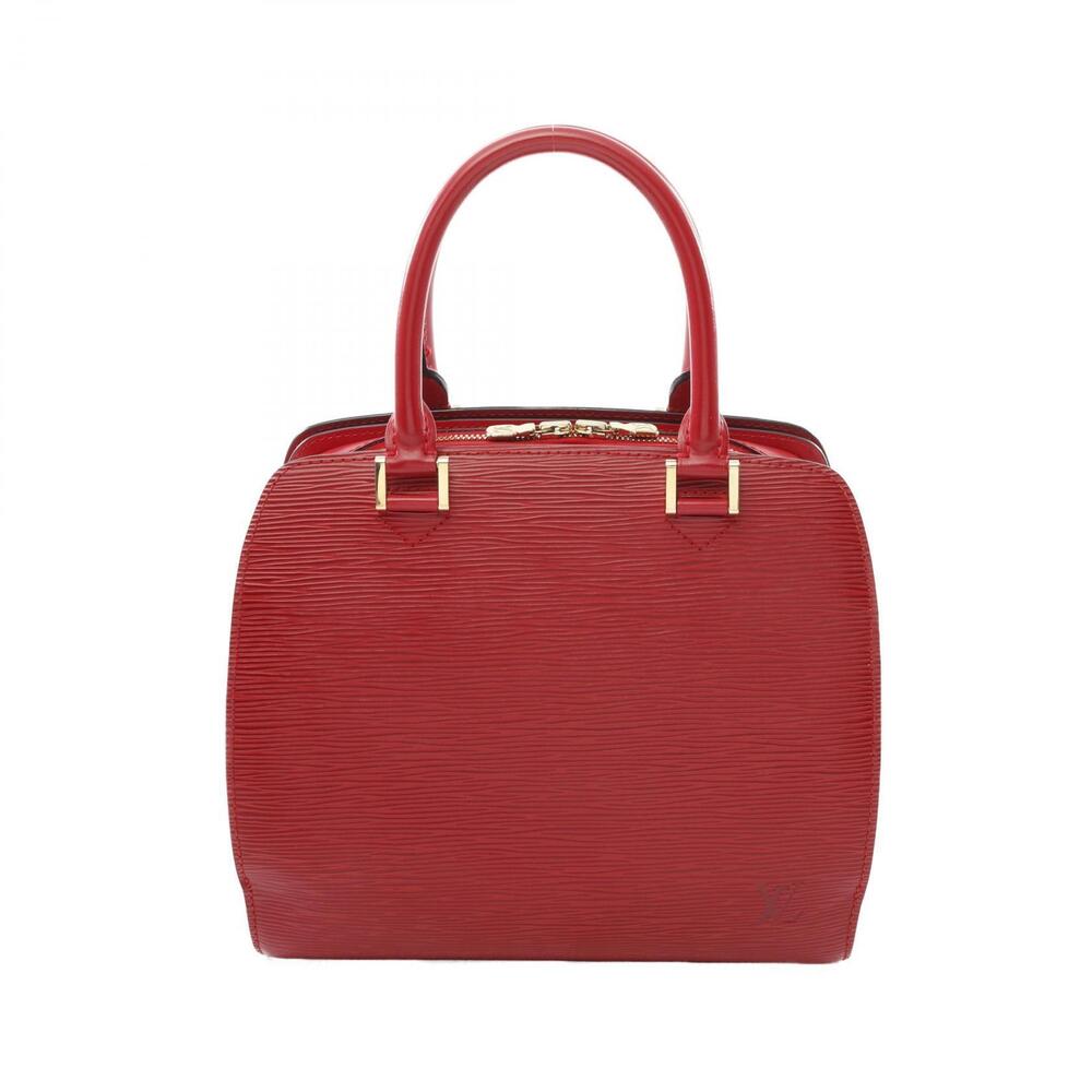 Louis Vuitton Pont Neuf Epi Castilian Red Handbag Leather